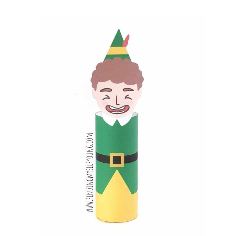 Buddy elf toilet paper roll craft.