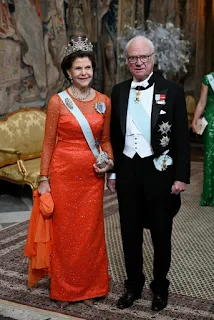 King Carl XVI Gustaf of Sweden hosted a banquet for Nobel Laureates