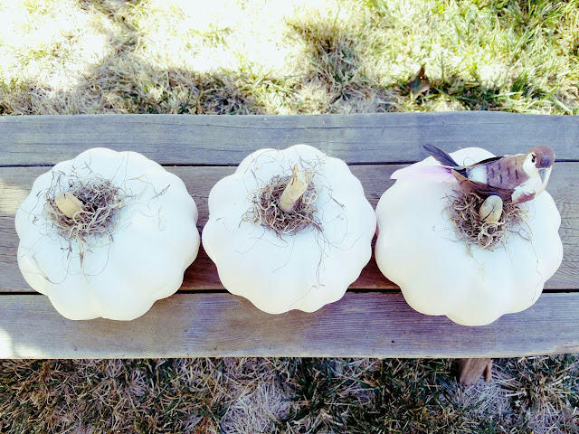 DIY rustic pumpkins