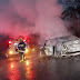 Rodovia do Paraná fica interditada após carro pegar fogo