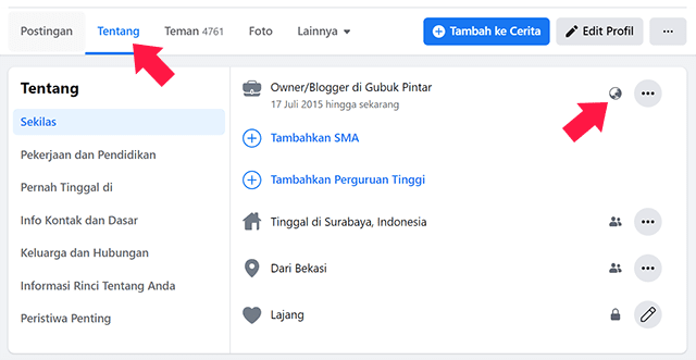 Cara Mengunci Profil FB