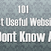 101 Most Useful Websites You Dont Know About