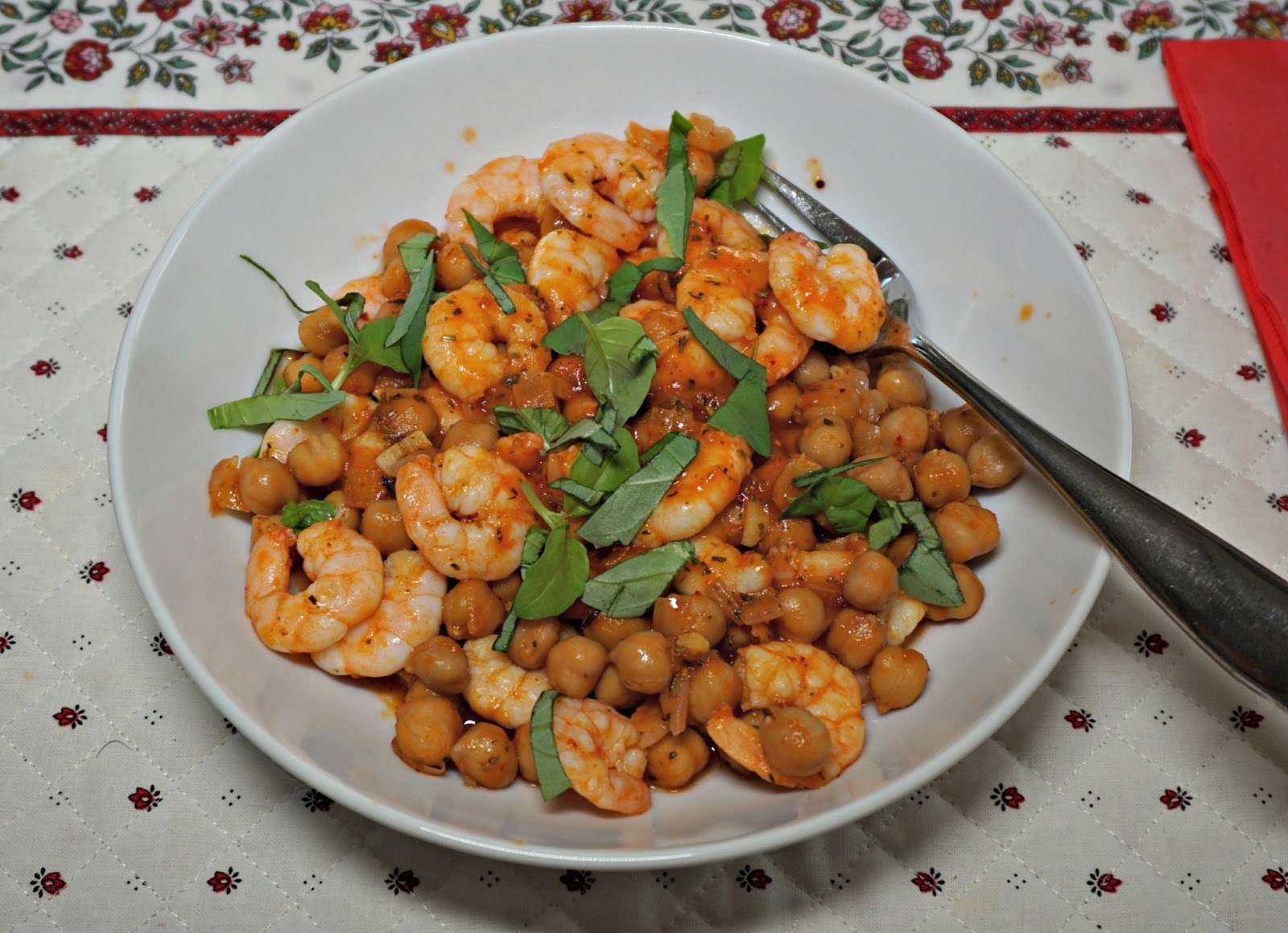 Chick pea and shrimp stew