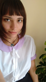 donuth, channel, shirt, kawaii, purple, Tutorial, peterpan collar, 