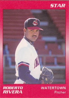 Roberto Rivera 1990 Watertown Indians card