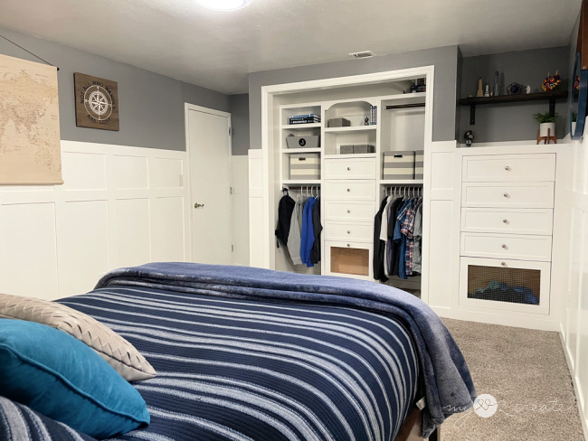 Teenage boy room looking toward door, MyLove2Create