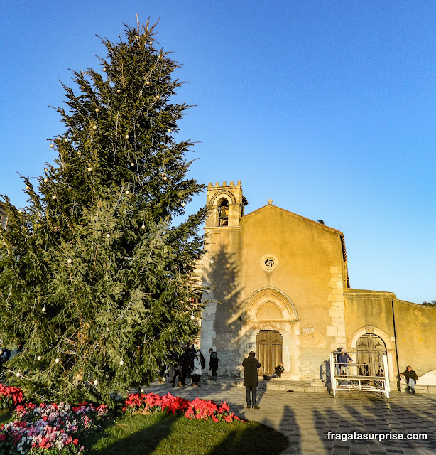 Centro Histórico de Taormina na Sicília