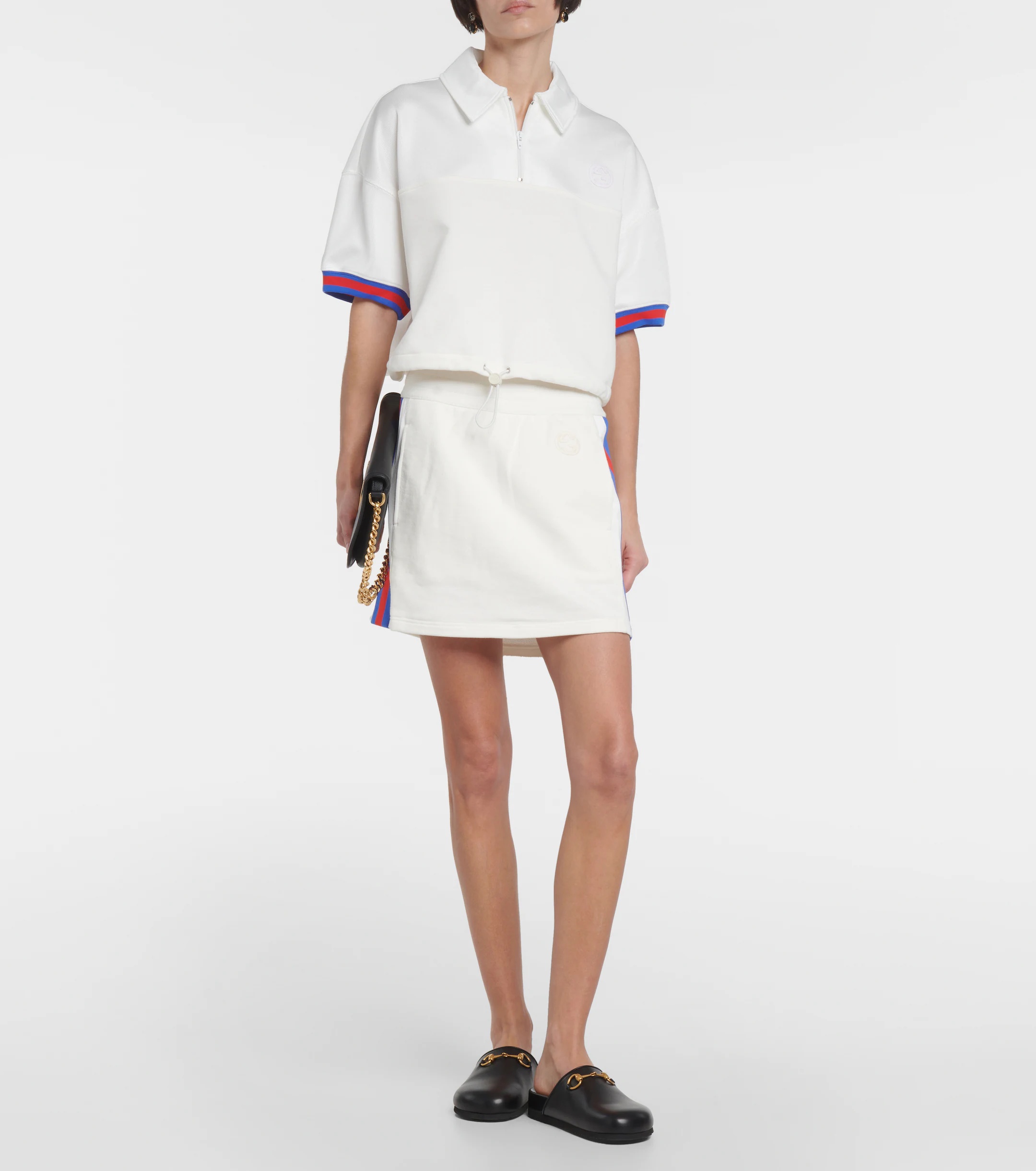 GUCCI Cotton jersey miniskirt