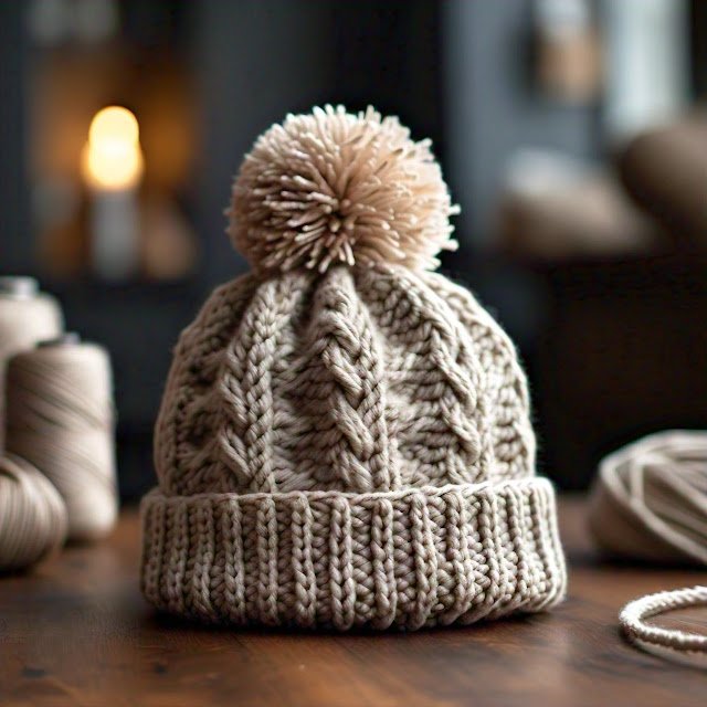 Free Cozy Crochet Pom Pom Hat Pattern