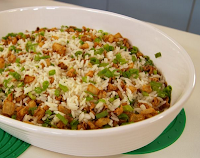 Arroz Casadinho com Cebolas Empanadas (vegana)