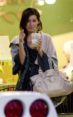 Ashley Tisdale getting a pedicure with a friend at a Los Angeles nail salon