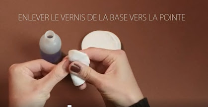 une vidéo qui montre comment enlever le vernis