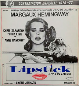 Lipstick, Lápiz de labios, Mariel Hemingway, Margaux Hemingway 