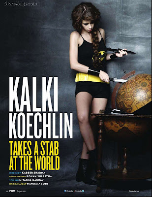 Hot Kalki Koechlin FHM India August Issue Mag