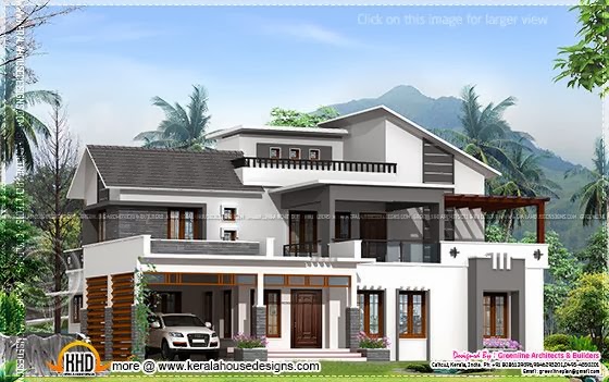 Modern house, Calicut, Kerala