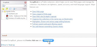 Fungsi scrapbook  add ons mozilla firefox