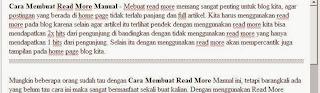 Cara Membuat Read More Manual