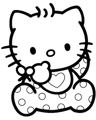 hello kitty coloring emo