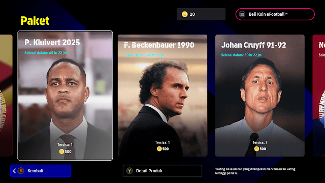 Tips Memilih Manager Terbaik di eFootball 2025: Manager Packs