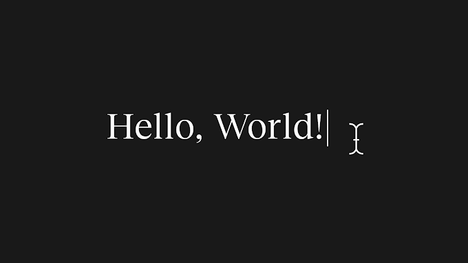 Hello World! E assim que começa né? 
