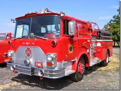 IMG_8550 Eugene Fire Department 1970 Mack CF685F Pumper at Antique Powerland in Brooks, Oregon on August 1, 2009