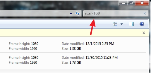 Mencari File Berukuran Besar dengan Menggunakan Windows Explorer