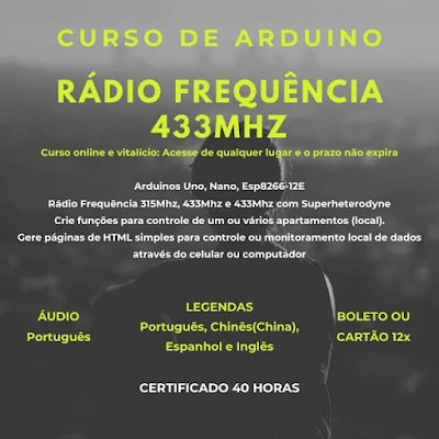 Curso de Arduino - Radio Frequência 433mhz