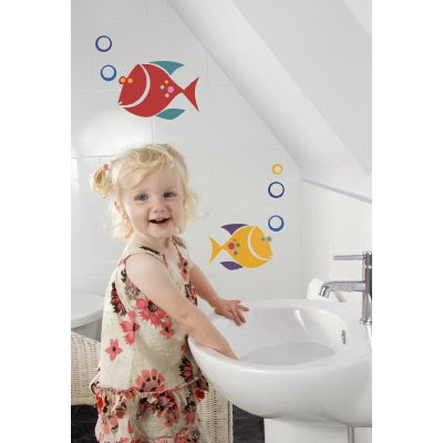 Best wallpaper design -Fish Wall Decor  for kids rooms, kids wallpaper design