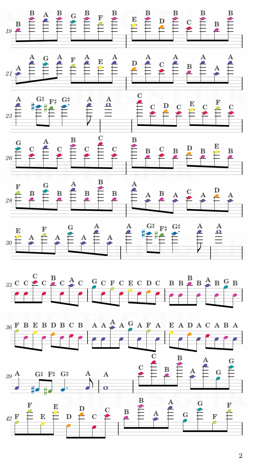 Passacaglia - Johan Halvorsen Easy Sheet Music Free for piano, keyboard, flute, violin, sax, cello page 2
