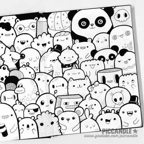 20 Contoh Gambar Doodle Art Simple Mudah Di Tiru - GRAFIS 