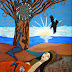 Sunrise on Sacred Lands - Visionary Folk Art by Jeanne Fry