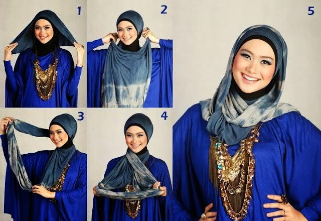 Tutorial Hijab Pashmina Simple