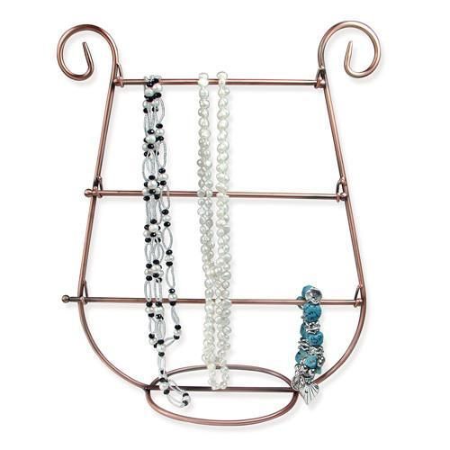 Metal Harp Shaped Jewelry Display Hanger Stand