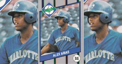 Alex Arias 1990 Charlotte Knights card