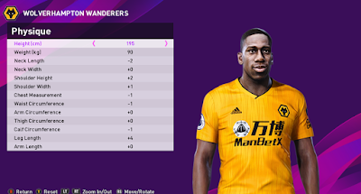 PES 2020 Faces Willy Boly by Rachmad ABs