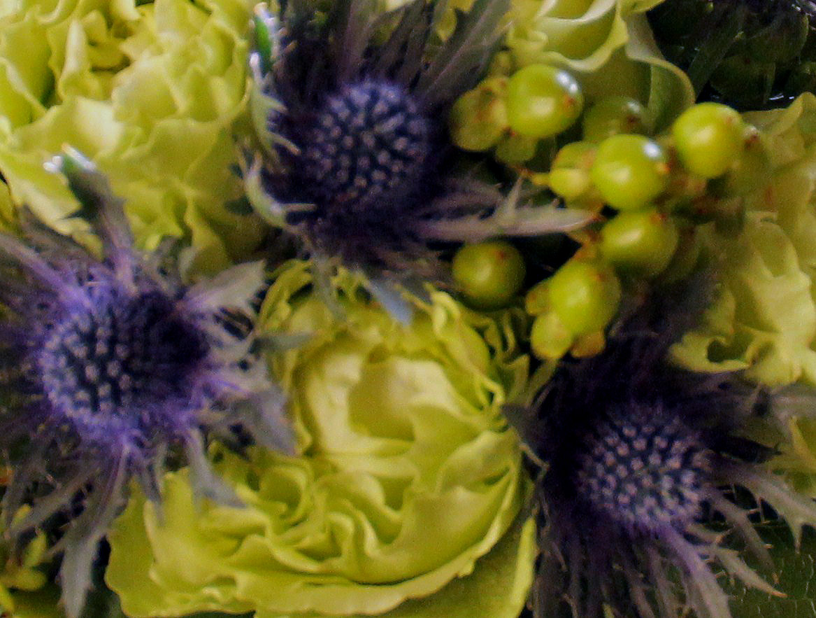 Green and Blue Wedding Bouquet