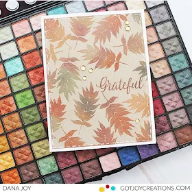 Sunny Studio Stamps: Elegant Leaves Customer Fall Themed Card by Dana Joy