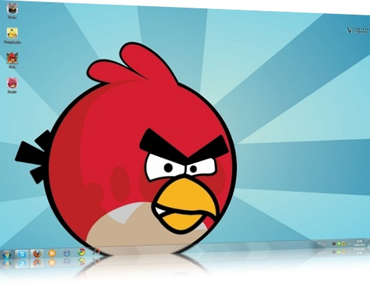 Download Angry Birds Theme Windows Seven