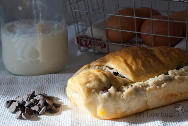 PASTEL KRANTZ O PAN RELLENO CON CHOCOLATE Y NUECES