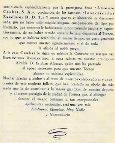 Página 3 del Boletín del I Torneo Nacional de Ajedrez de Tortosa 1948