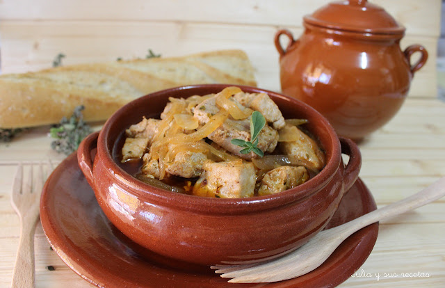 Bonito encebollado. Julia y sus recetas