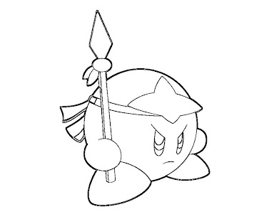 #17 Kirby Coloring Page