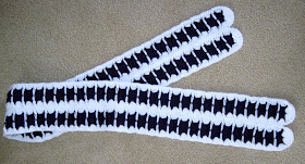 crocheted scarf