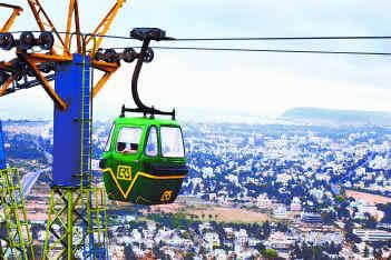 Ropeway connecting kailasagiri