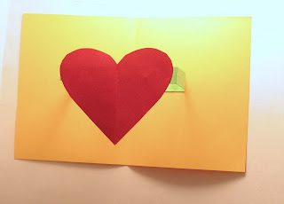valentine pop up card
