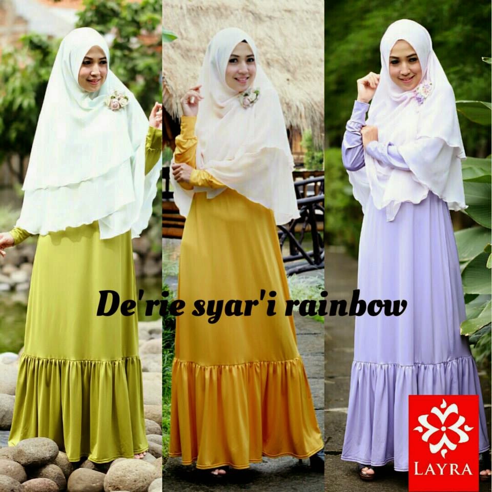 RUMAH HIJAB SAVANA: De'rie syar'I rainbow by Layra