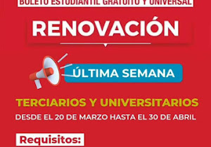 Última semana de inscripción para el BEGU de estudiantes del nivel terciario y universitario Última semana de inscripción para el BEGU de estudiantes del nivel terciario y universitario