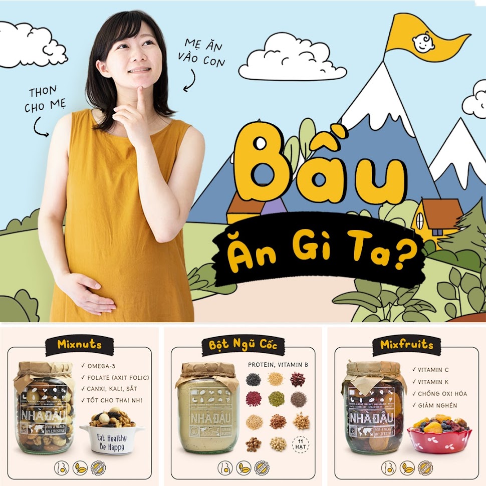[A36] Mới mang thai Bà Bầu tháng đầu nên ăn gì?