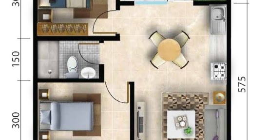 2 Bagan Rumah Minimalis Ukuran 7X15 Meter 3 Kamar Tidur 1 2 Bagan Rumah Minimalis Ukuran 7X15 Meter 3 Kamar Tidur 1