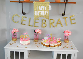 Orchard Girls Blog - Pink & Gold First Birthday Party